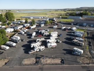 Burns Oregon RV motorhome park rv hookup spaces